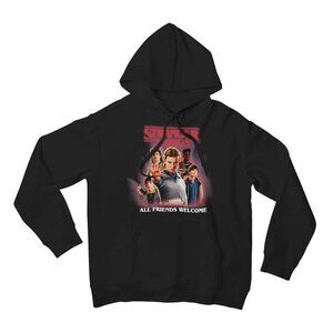 Stranger Things 5 Unisex Adult All Friends Welcome Hoodie / Black